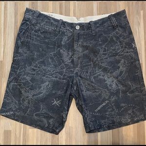 Polo map-print shorts